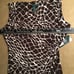 LAUREN RALPH LAUREN Empire Ruched Sheath, Sleeveless, Coffee/Cream “NET”print,10