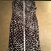 LAUREN RALPH LAUREN Empire Ruched Sheath, Sleeveless, Coffee/Cream “NET”print,10