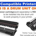 Drum unit DR730/DR760 compatible with Brother printers