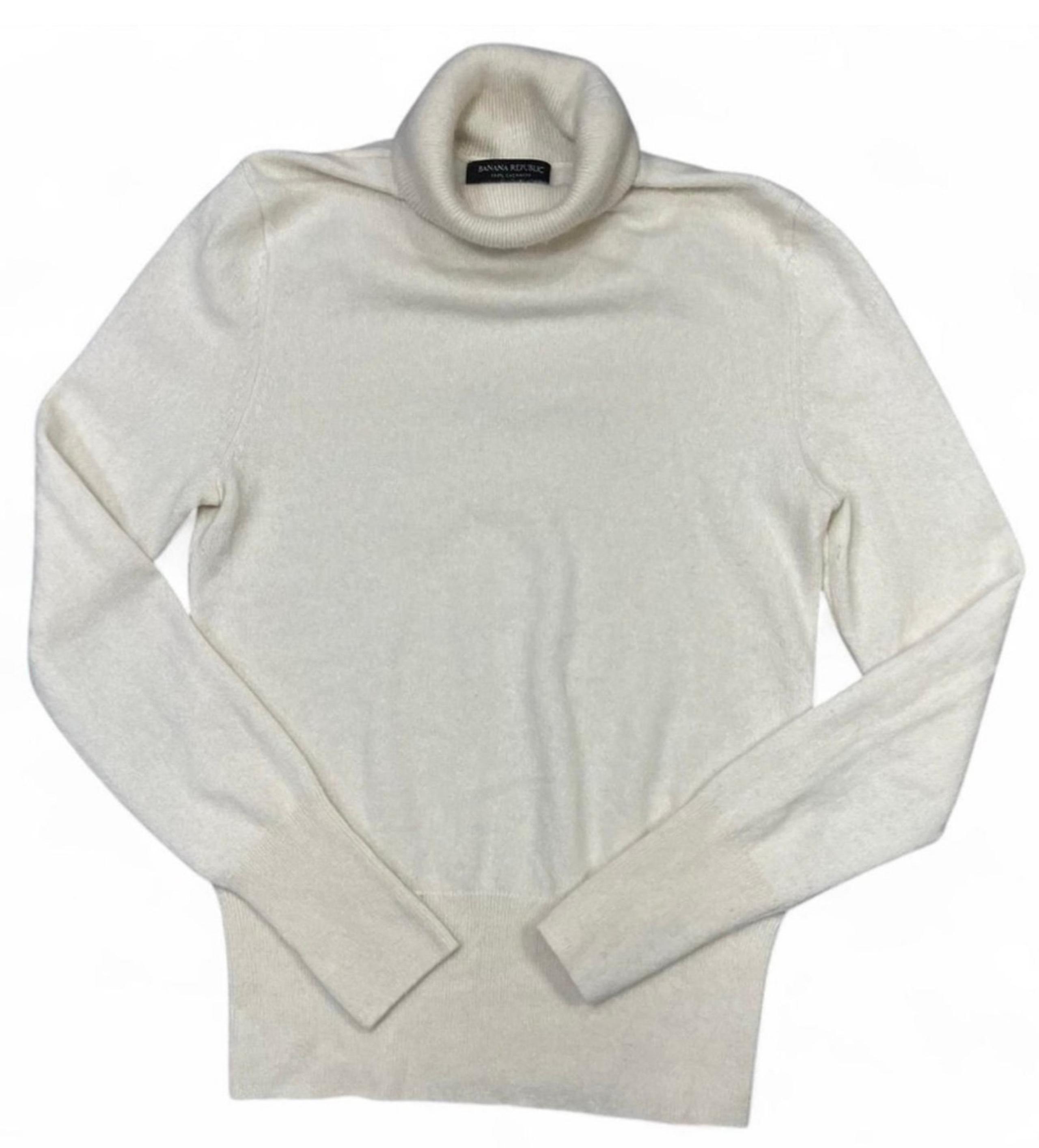 Women’s Banana Republic 100% Cashmere Turtleneck Sweater Size XS