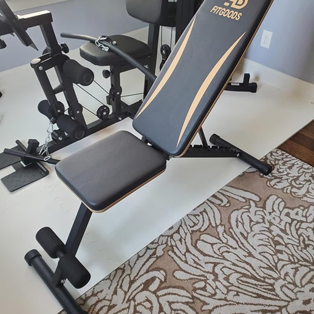 Adjustable Weight Bench - Heavy-Duty Foldable Workout Bench for Home Gym, 660 LB