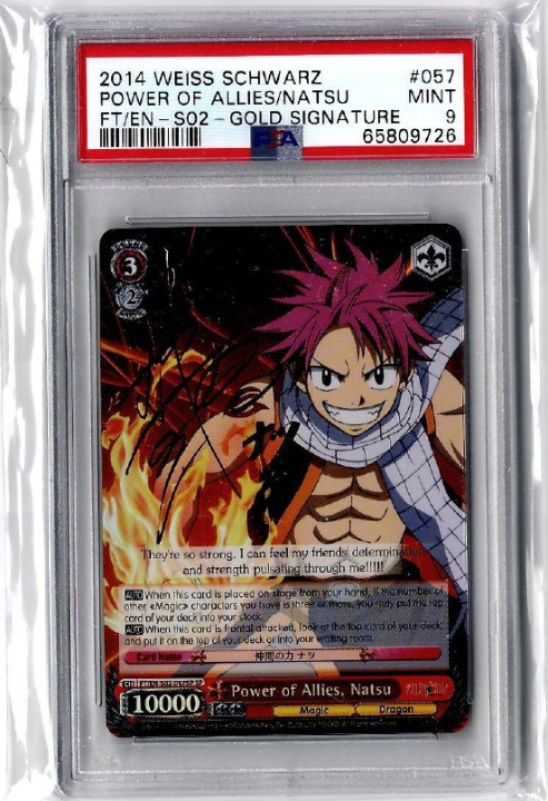 Weiss Schwarz PSA 9 Power of Allies, Natsu (SP) - Fairy Tail ver.E (FT/EN-S02)