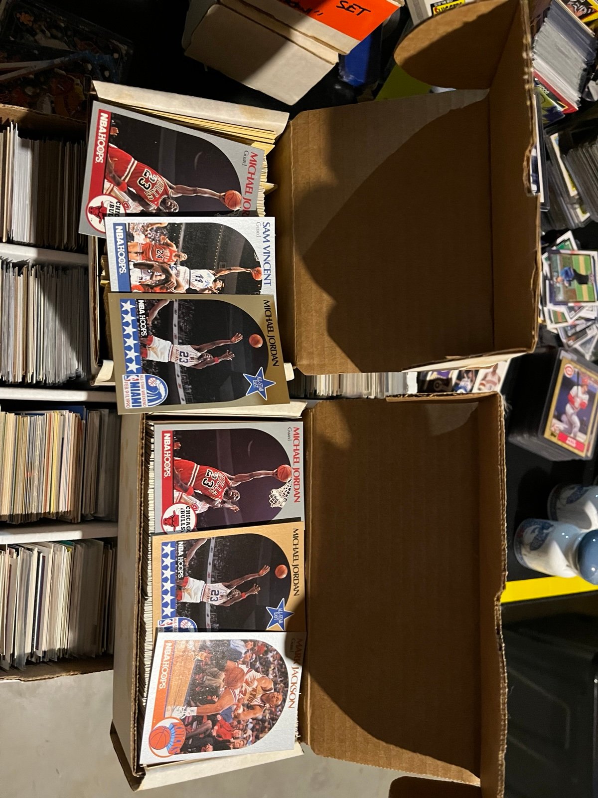 1989-1990 NBA hoops complete set + extras