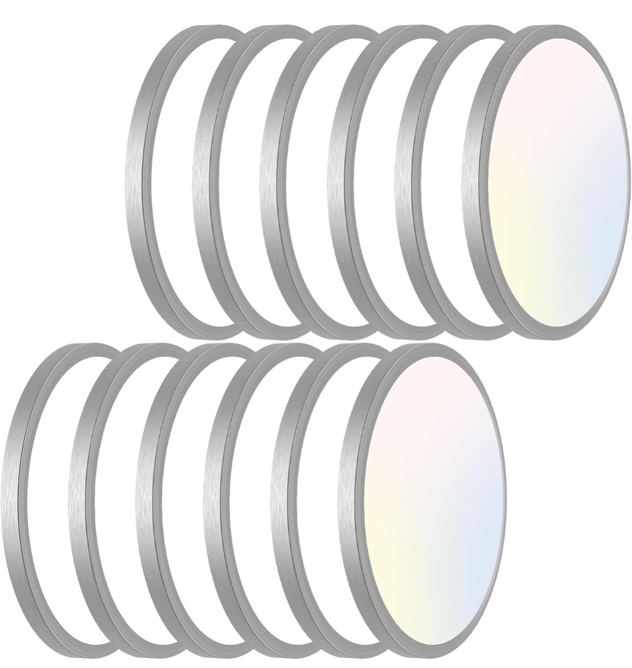 libtit 12 inch Flush Mount LED Ceiling Light Fixture, 3000K 4000K 6500K Adjustab