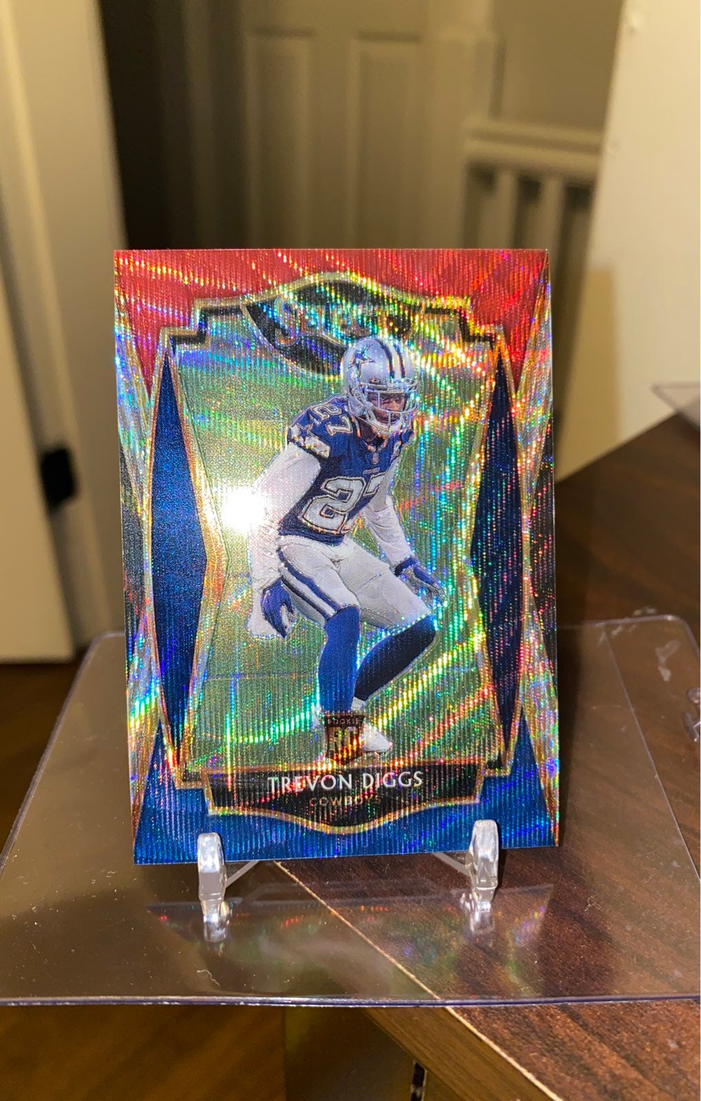 /199 Trevon Diggs Rookie Card. Prizm Select Die Cut