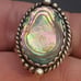 VTG NAVAJO STERLING SILVER ABALONE SHELL RING #A95
