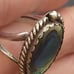 VTG NAVAJO STERLING SILVER ABALONE SHELL RING #A95