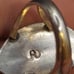 VTG NAVAJO STERLING SILVER ABALONE SHELL RING #A95