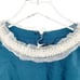 MAC DUGGAL Dress Size 16 Evening Gown Sequin Rhinestone Neckline Ocean Blue Puff