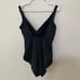 Miraclesuit 63488 black white polka dot one piece swimsuit 16 plus
