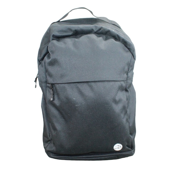 LL Bean Unisex Adult Black Nylon Wide-tooth Zipper Athleisure Backpack