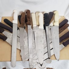 Knife 6 Spatula 13 Lot Commercial Grade Preowned Assorted Water Spots