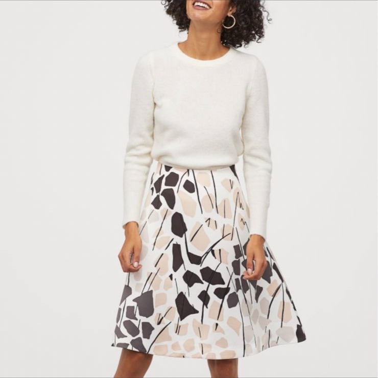 Richard Allen x H&M Satin A Line Skirt EUC