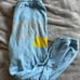 Free City Supershop Baby blue & yellow sweatpants joggers unisex XL