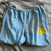 Free City Supershop Baby blue & yellow sweatpants joggers unisex XL