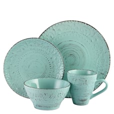 ELAMA Malibu Waves 16-Piece Dinnerware Set