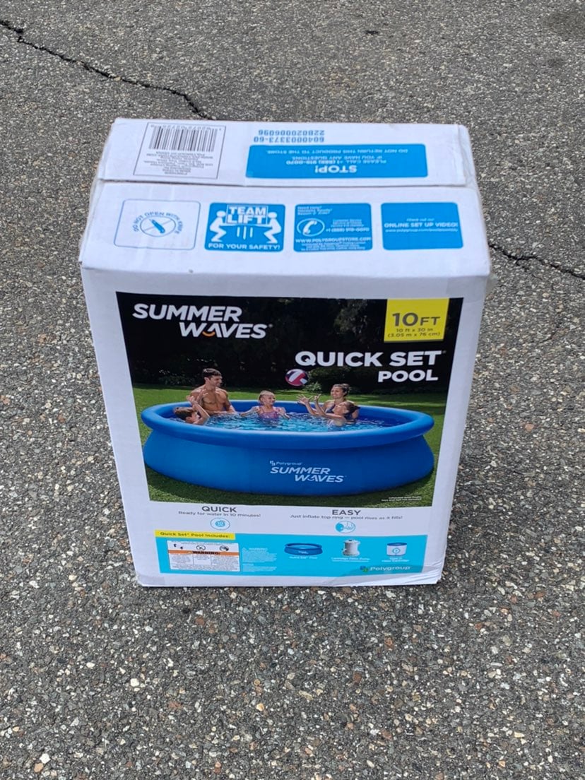 10ft x 30in Quick Set Pool w Pump New