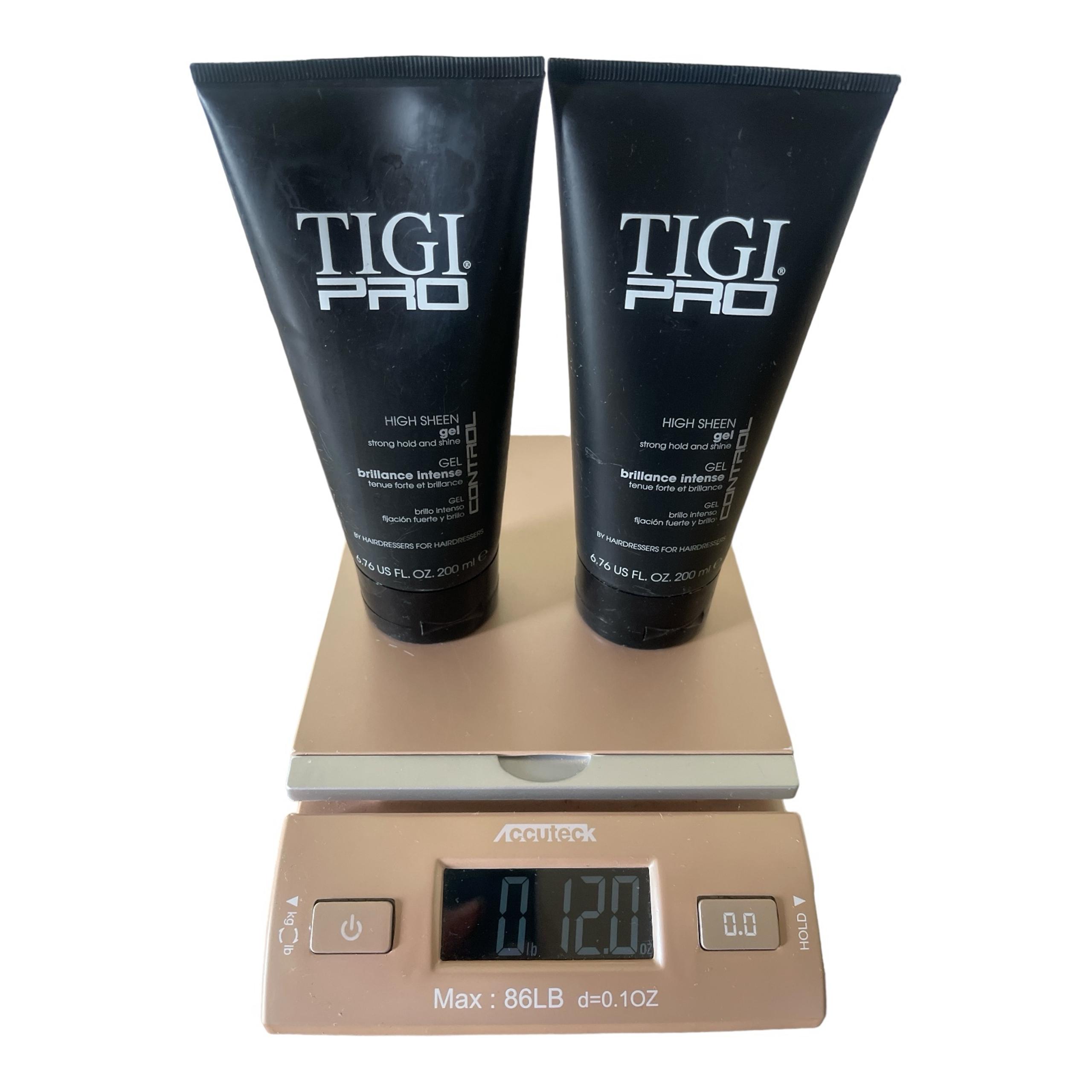 TIGI Pro Control High Sheen Gel Strong Hold & Shine 6.7 oz Partial