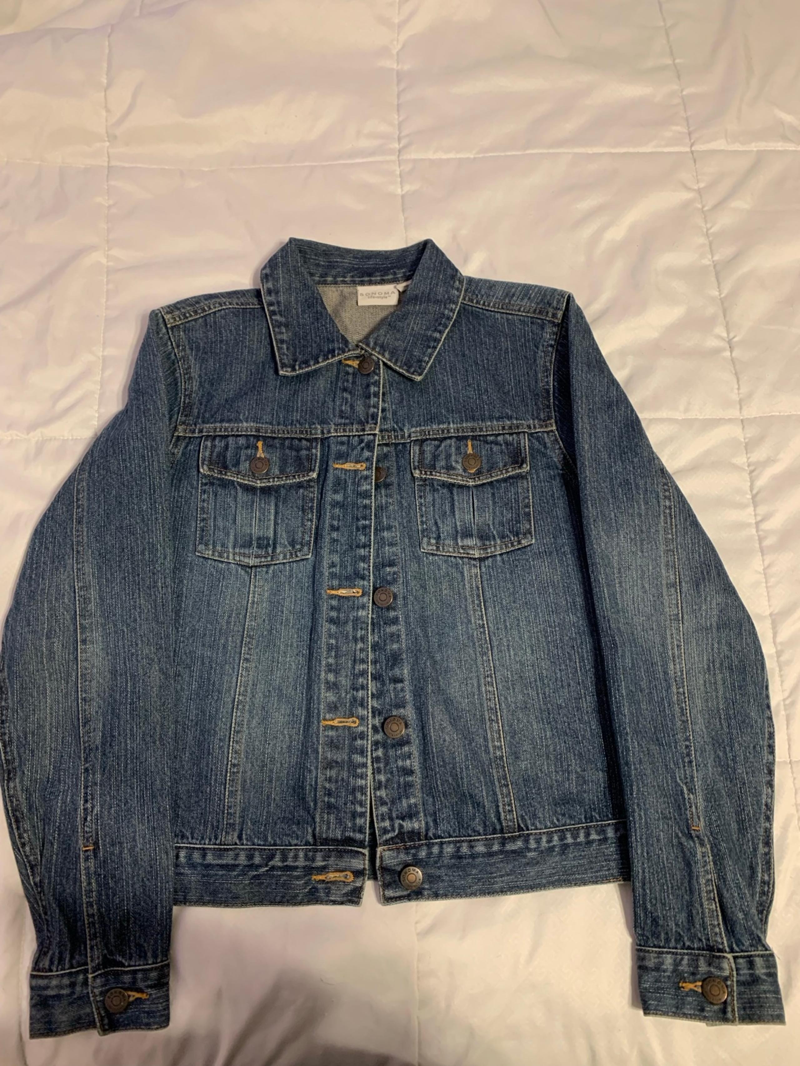 Sonoma Womens dark denim jacket