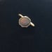 14K Yellow Gold Mother Of Pearl Art Deco Single Cufflink