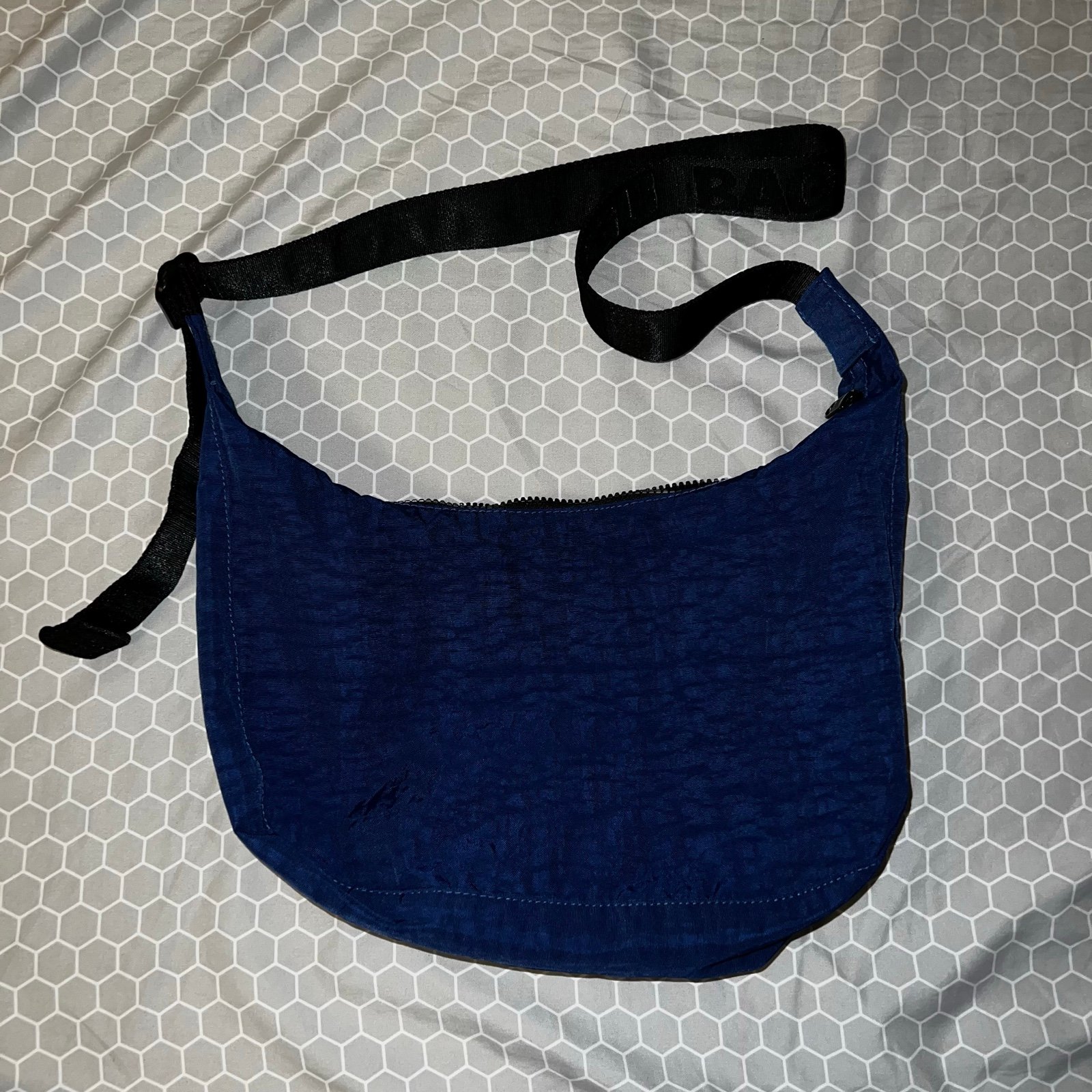 Baggu marine blue medium crescent