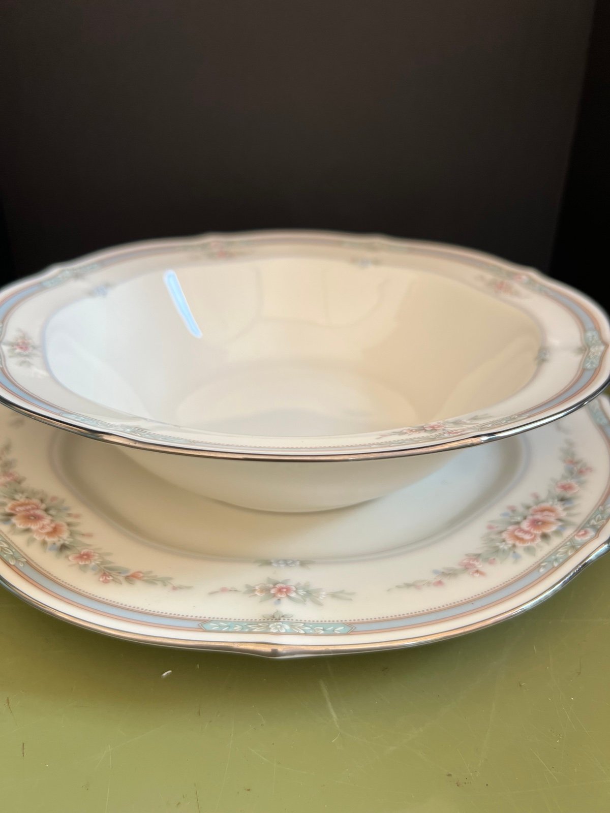 Noritake Rothschild Serving Bowl and Dish