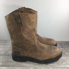 Gravel Gear Wellington NT1770 Western Leather Mens Steel Toe Brown Boots Size 12