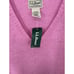 LL Bean Lambswool Sweater Vest Sleeveless V Neck Knit Bubblegum Pink Women Large