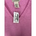 LL Bean Lambswool Sweater Vest Sleeveless V Neck Knit Bubblegum Pink Women Large