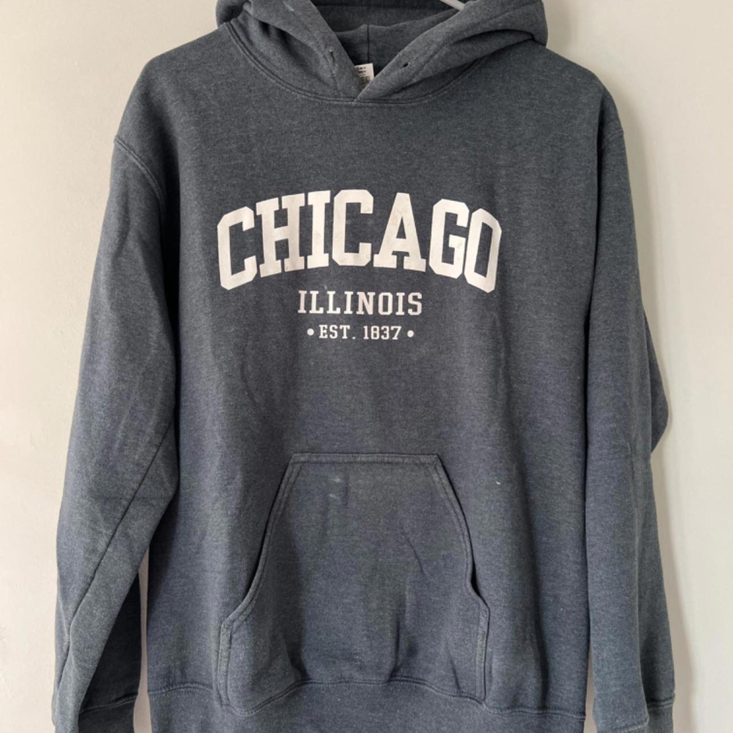 Grey "Chicago" Hoodie - Womens Size Small, Channel Your Inner Trina Vega