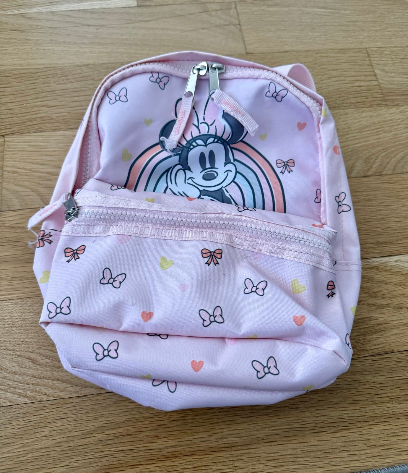 Disney mini mouse pink backpack