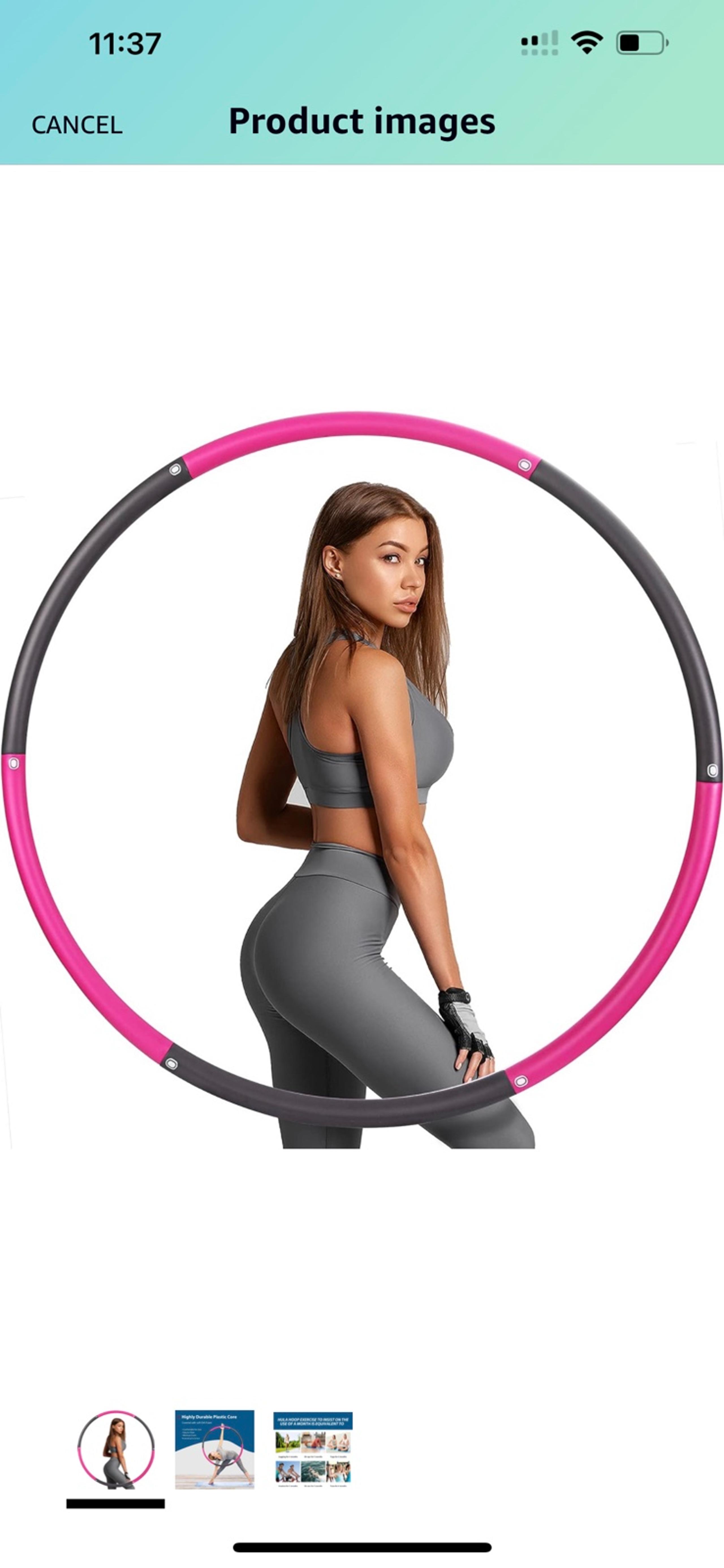 sinocare Weighted Hoola Hoop,Exercise Hoola Hoop for Adults Weight Loss,Professi