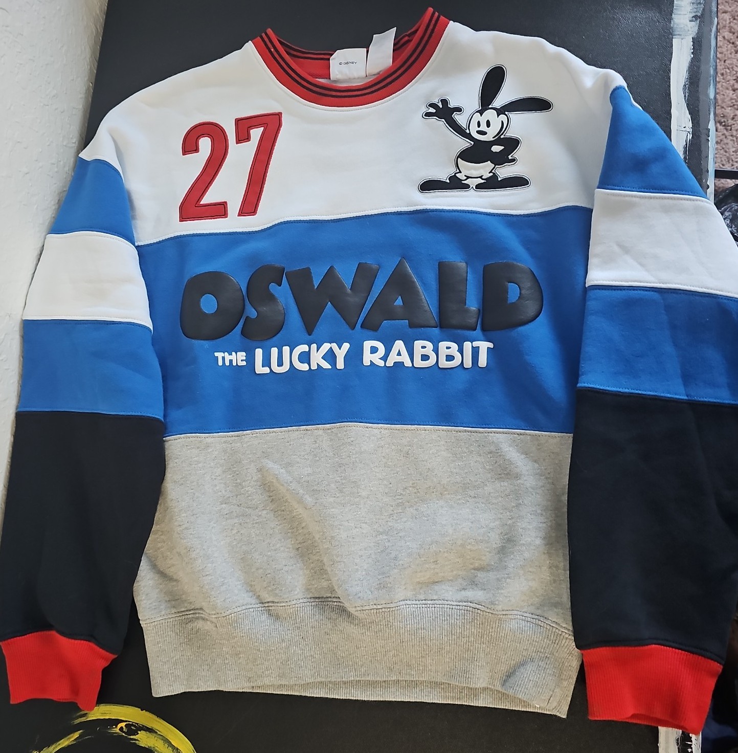 Disney Parks Oswald The Lucky Rabbit Sweatshirt Pullover XS
