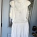 Aqua White Embroidered Shorts Romper size M