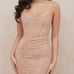 houseofcb Nude Lace Corset Dress