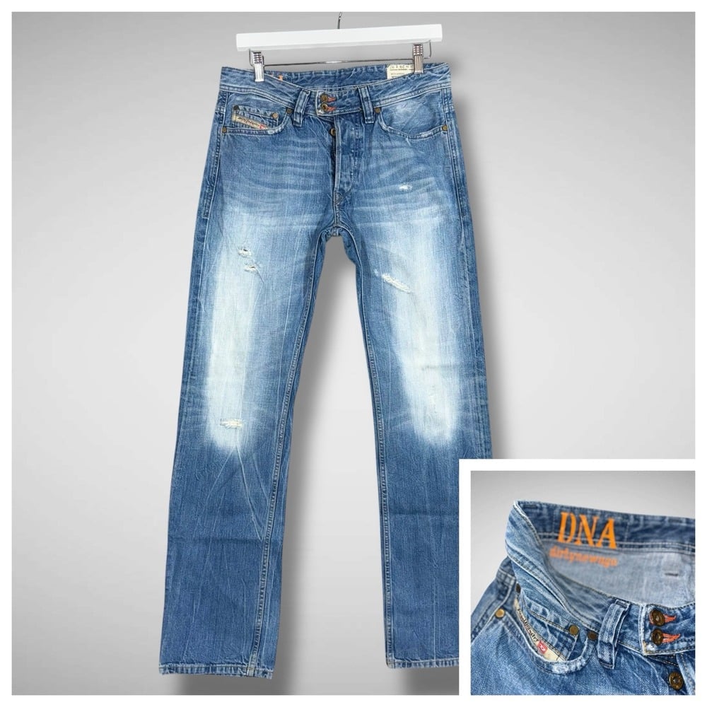 【AJO AJOBYAJO】24SS★ Checkerboard Jeans Checkerboard Denim Pants [BLUE] - AJOBYAJO