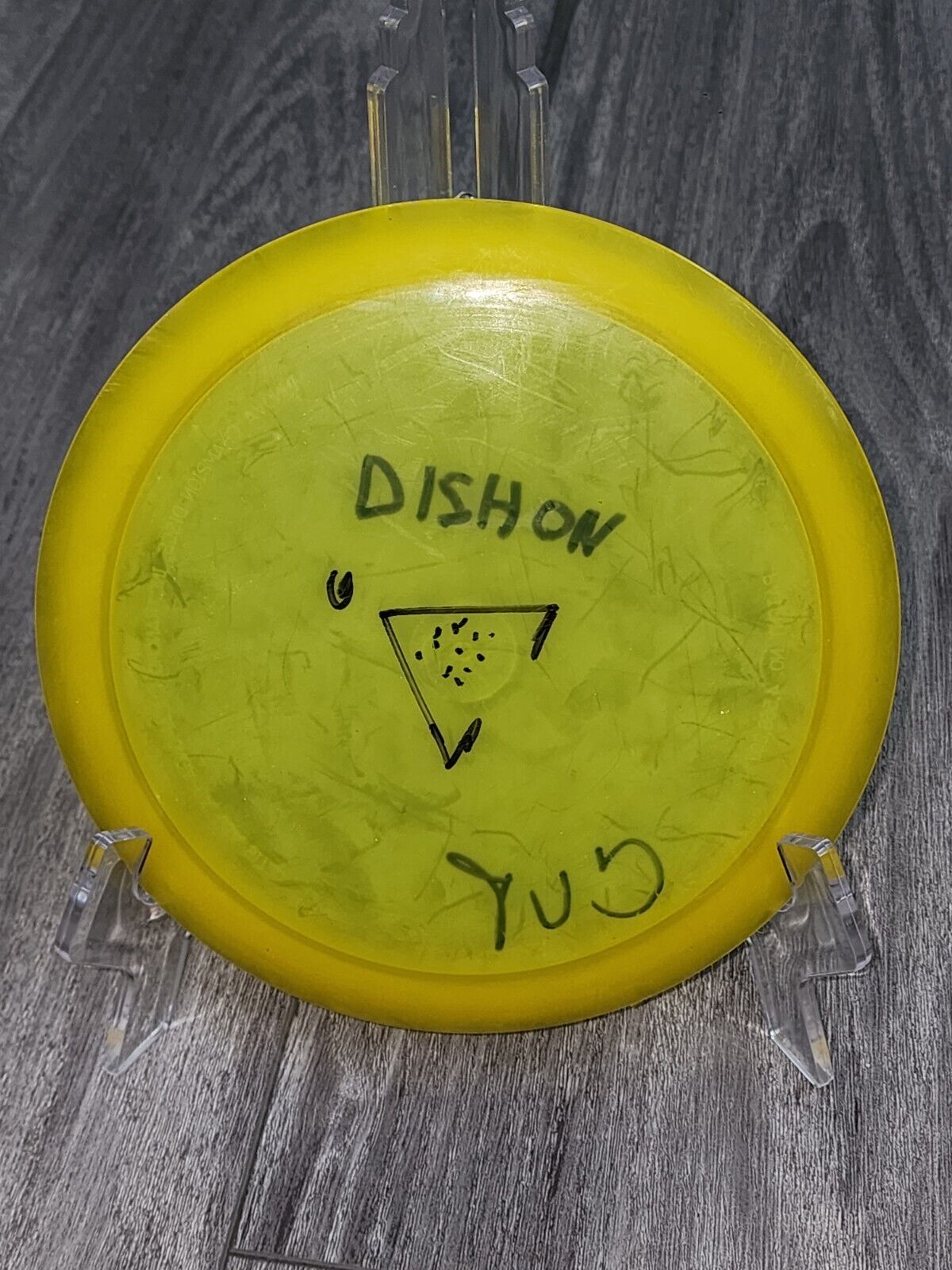RARE Innova Champion EMPLOYEE TEST PROTOTYPE Disc Golf Frisbee 175g Yellow Disk