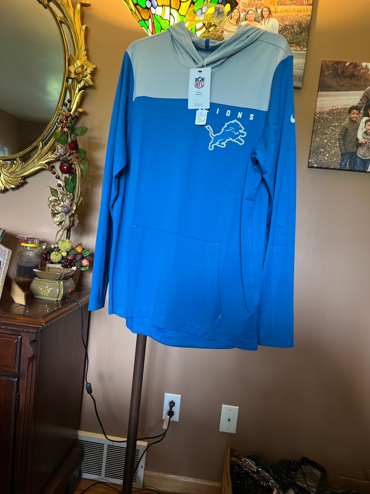 Long sleeve, lions, shirt, NFL