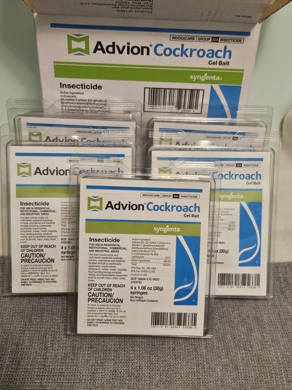 Advion Cockroach Gel Bait 5 Packs .