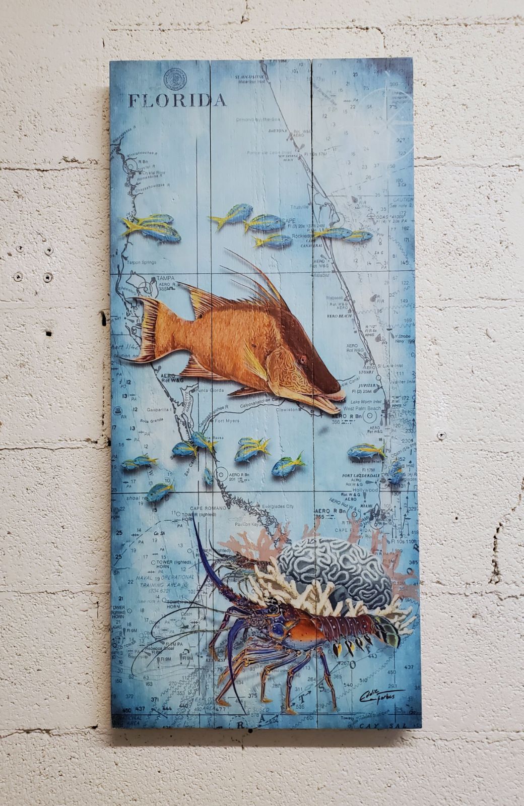 Nautical Hogfish Lobster Coastal Decor