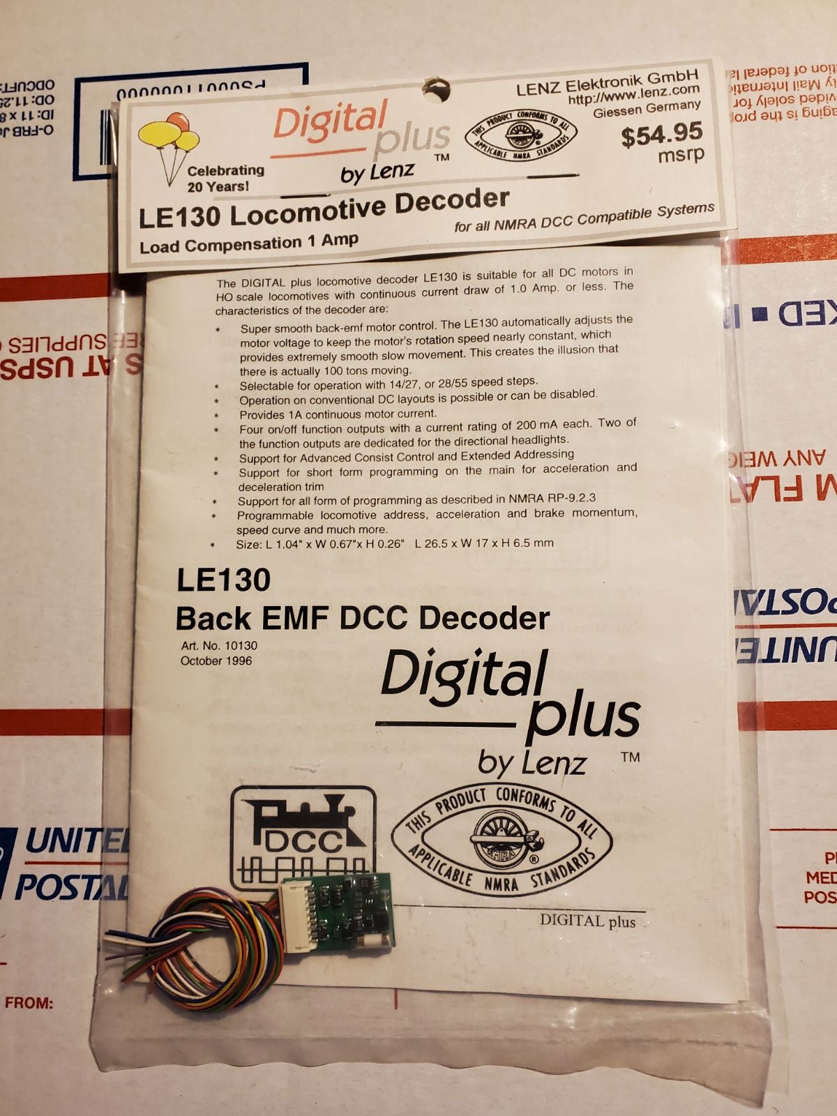 HO Scale DCC Decoder Brand New