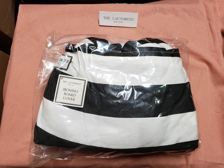 The Laundress New York - Ironing Board Cover - Black & White w/Storage Bag - NEW