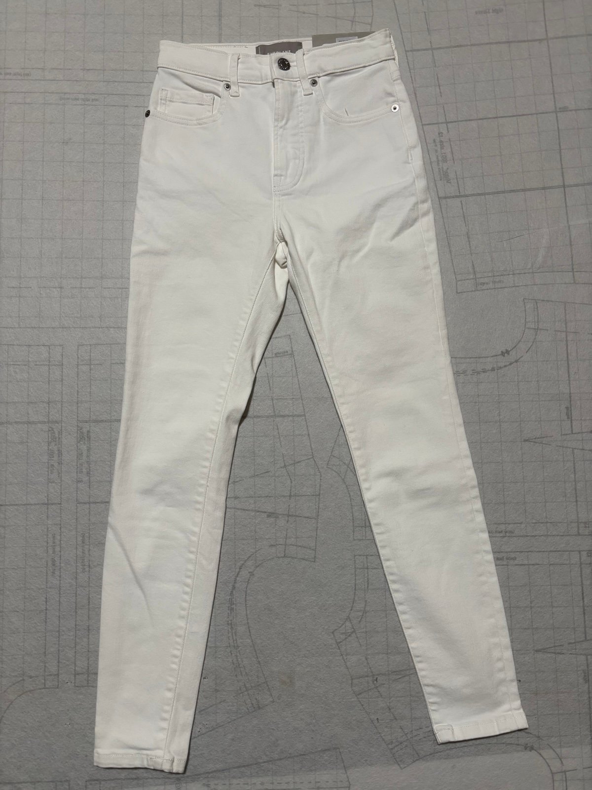 Everlane Mid-Rise Skinny Jean Size 24 Ankle New with Tags NWT White Jean