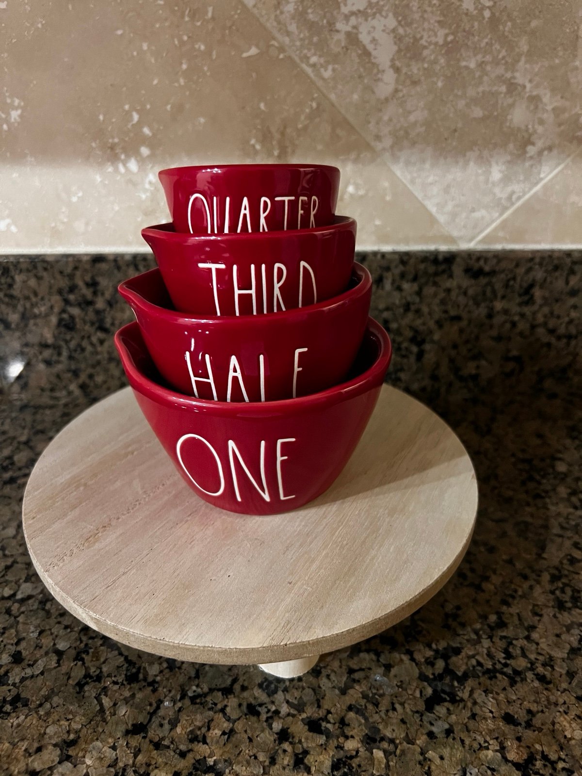Rae Dunn Red Measuring Cups