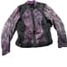 Harley Davidson Women Floral/Tribal/Eagle Mesh Purple Motorcycle Riding Jacket S