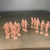 Lot of 15 Female Vintage Teenettes MPC Portugal Pink Plastic Dollhouse Model Fig