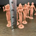 Lot of 15 Female Vintage Teenettes MPC Portugal Pink Plastic Dollhouse Model Fig