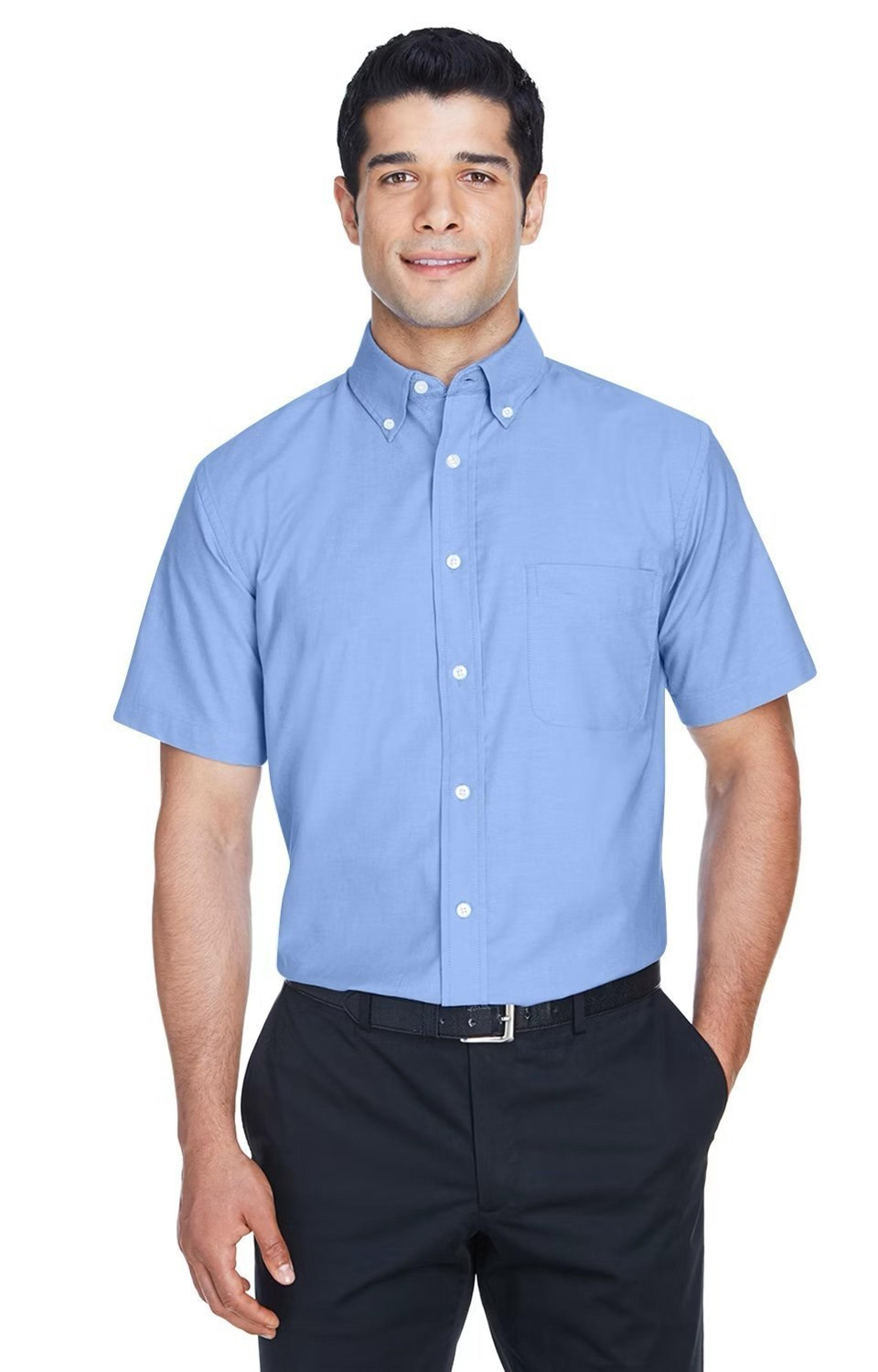 Barrington Dress Shirt Mens 15 1/2 -39 Light Blue Button Down Long Sleeve
