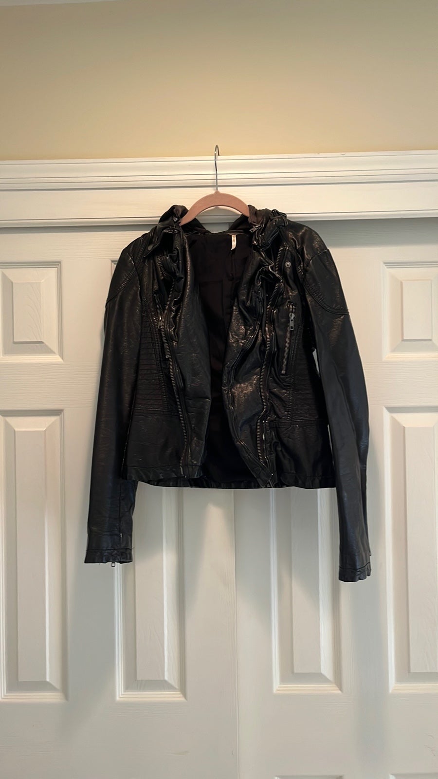 Free People motorcycle leather jacket
