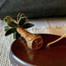 Palm Tree Cloisonné Christmas Ornament Enamel over Copper 4” Tall Hanging Palm